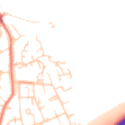 Daytime road noise heatmap for CW9 8SE