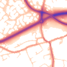 Daytime road noise heatmap for CW9 8SL