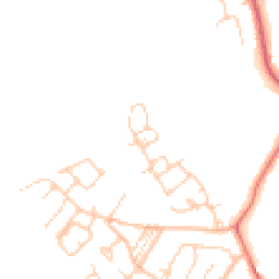 Daytime road noise heatmap for CW9 8SN