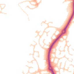 Daytime road noise heatmap for CW9 8TJ