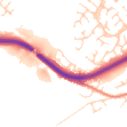 Daytime road noise heatmap for CW9 8XD