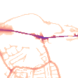 Daytime road noise heatmap for DA10 0AA