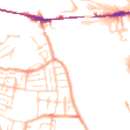 Daytime road noise heatmap for DA10 0AN