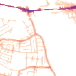 Daytime road noise heatmap for DA10 0AP