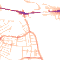 Daytime road noise heatmap for DA10 0AQ