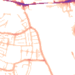 Daytime road noise heatmap for DA10 0AS