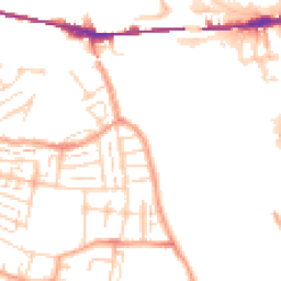 Daytime road noise heatmap for DA10 0AW