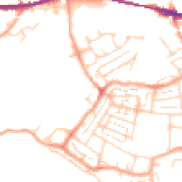 Daytime road noise heatmap for DA10 0DB