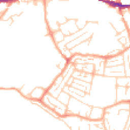 Daytime road noise heatmap for DA10 0DG