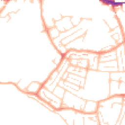 Daytime road noise heatmap for DA10 0DQ