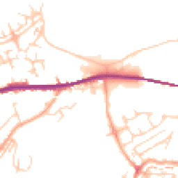 Daytime road noise heatmap for DA10 0FB