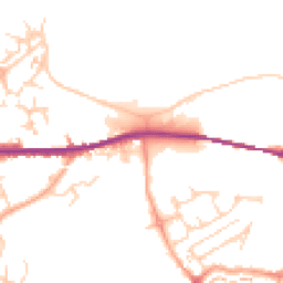 Daytime road noise heatmap for DA10 0FE