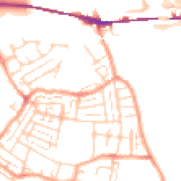 Daytime road noise heatmap for DA10 0LY