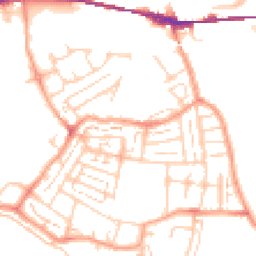 Daytime road noise heatmap for DA10 0NE