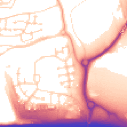 Daytime road noise heatmap for DA10 1AL