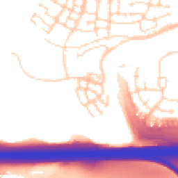 Daytime road noise heatmap for DA10 1DF