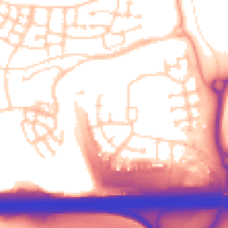 Daytime road noise heatmap for DA10 1DY