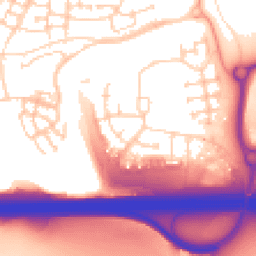 Daytime road noise heatmap for DA10 1DZ