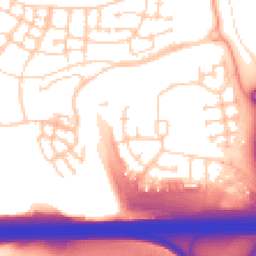 Daytime road noise heatmap for DA10 1EA