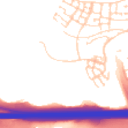 Daytime road noise heatmap for DA10 1ET