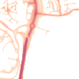 Daytime road noise heatmap for DA10 1FX