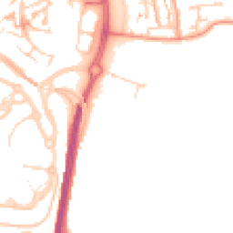 Daytime road noise heatmap for DA10 1FY