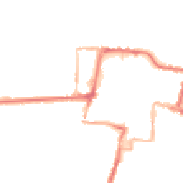 Night-time road noise heatmap for DA11 0DE
