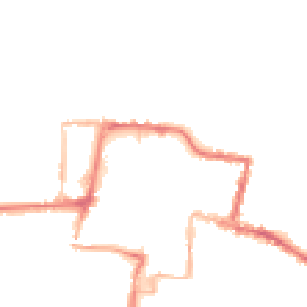 Night-time road noise heatmap for DA11 0DN