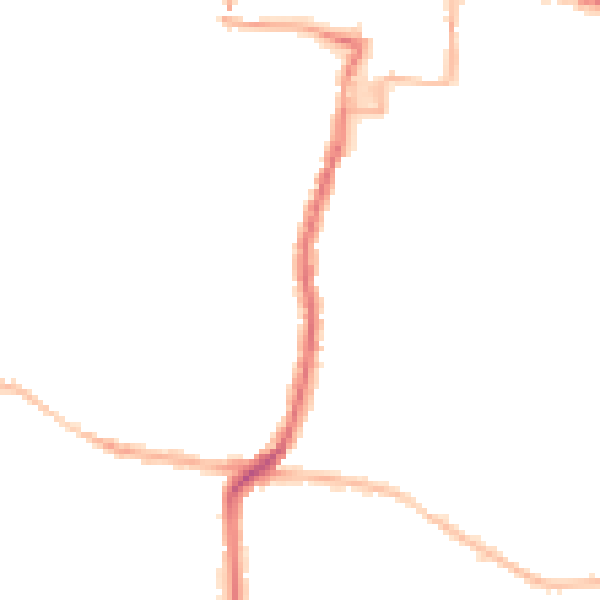 Night-time road noise heatmap for DA11 0DU