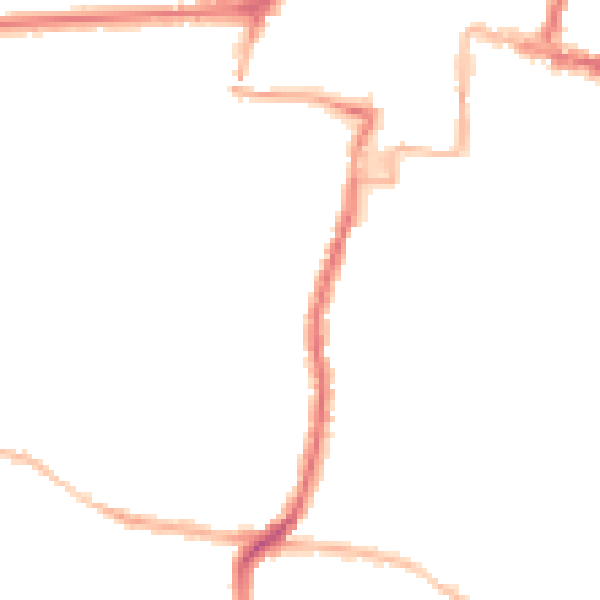 Night-time road noise heatmap for DA11 0QE