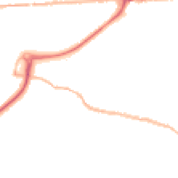 Night-time road noise heatmap for DA11 0RE