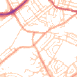 Daytime road noise heatmap for DA11 7AE