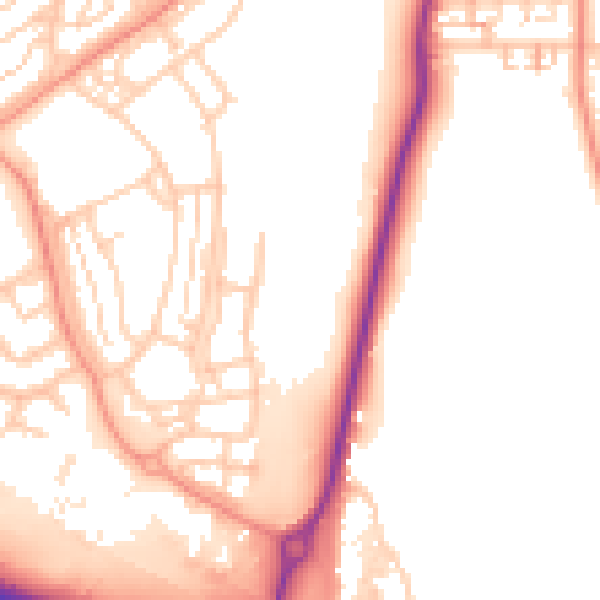 Daytime road noise heatmap for DA11 7FX