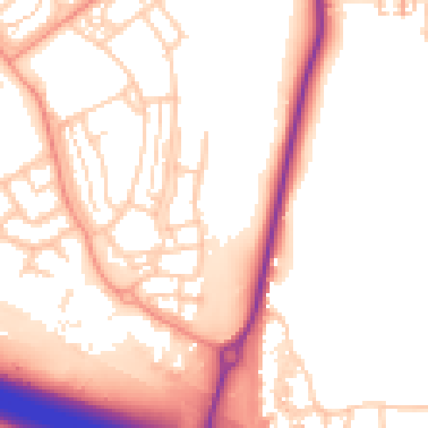 Daytime road noise heatmap for DA11 7GN