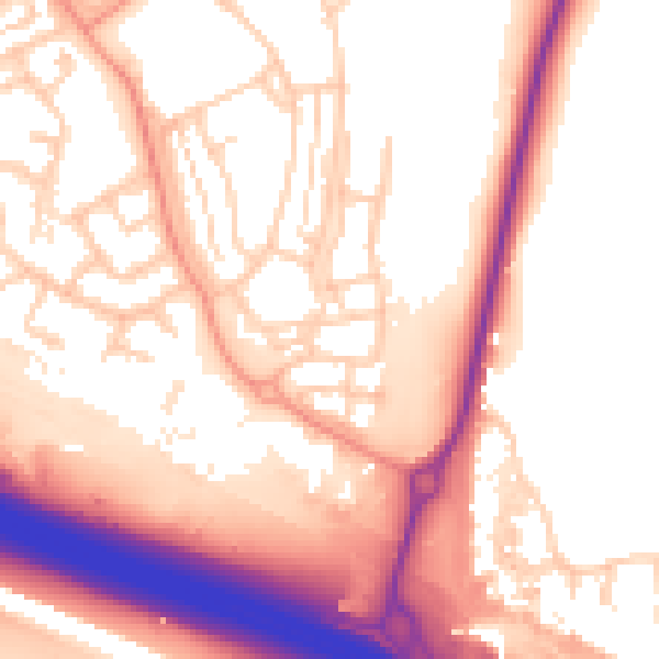 Daytime road noise heatmap for DA11 7GP
