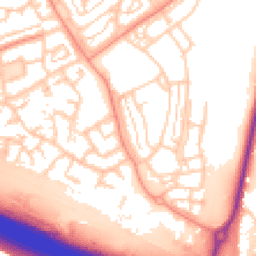 Daytime road noise heatmap for DA11 7JA