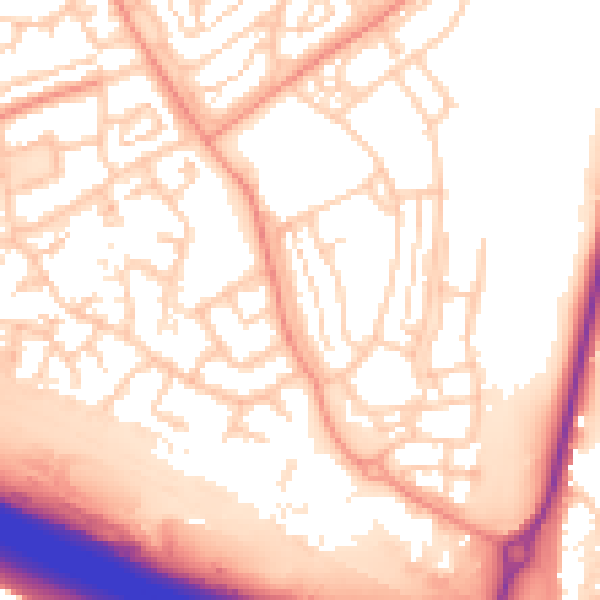 Daytime road noise heatmap for DA11 7JA