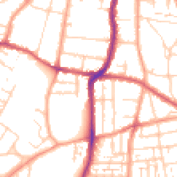 Daytime road noise heatmap for DA11 7LE