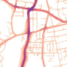 Daytime road noise heatmap for DA11 7LX