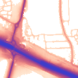 Daytime road noise heatmap for DA11 7PB
