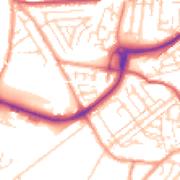 Daytime road noise heatmap for DA11 8DH