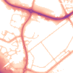 Daytime road noise heatmap for DA11 8EB