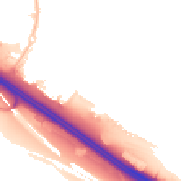 Night-time road noise heatmap for DA11 8EP