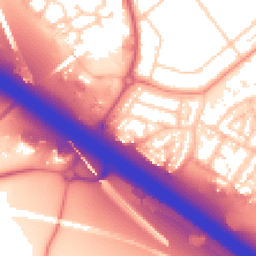 Daytime road noise heatmap for DA11 8EU