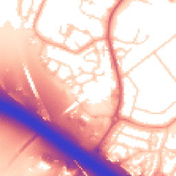 Daytime road noise heatmap for DA11 8FA