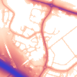 Daytime road noise heatmap for DA11 8FB