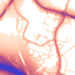 Daytime road noise heatmap for DA11 8FJ