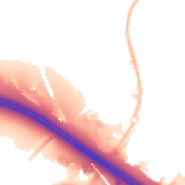 Night-time road noise heatmap for DA11 8GA