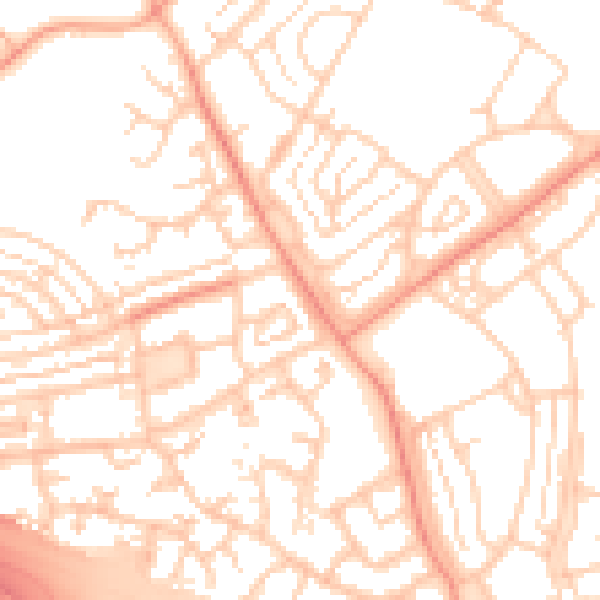 Daytime road noise heatmap for DA11 8JT