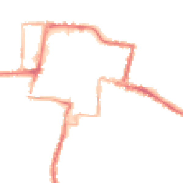 Night-time road noise heatmap for DA12 1AA